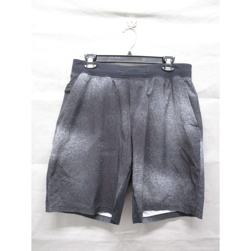 Lululemon Shorts Men’s Large Black Gray T.H.E Shorts Unlined Ocean Spray Gym Run